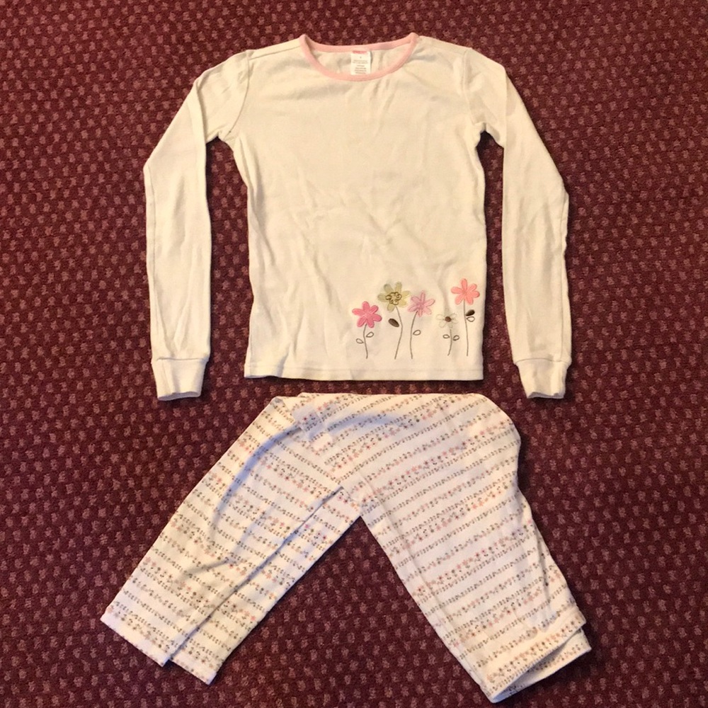 Gymboree flower pajama set